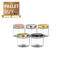 Pallet of 4,624 Round Glass Jars - 150ml size - with Lids &amp; GST Incl.