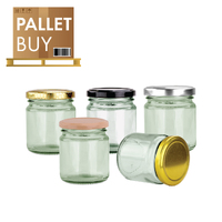 Pallet of 4,046 Round Glass Jars - 200ml size - with Lids &amp; GST Incl.