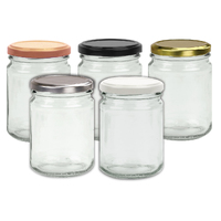 Round Glass Jars - 240ml - Jar with metal lid