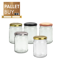 Pallet of 3,965 Round Glass Jars - 240ml size - with Lids &amp; GST Incl.