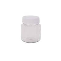  Plastic Honey Jar 200ml/250gm Hexagonal - 240 pcs Carton with White Lids -  Food Grade